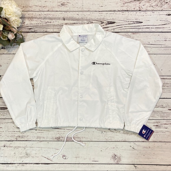 Champion white cropped full zip jacket NWT - Picture 5 of 9